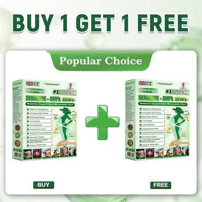 𝐈𝐧𝐬𝐋𝐞𝐦𝐨𝐧® 10-in-1 Metabolic Support Nano Patch – Moringa × Berberine × AMPK | Once-a-Day Patch, Visible Results in 7 Days ✅ Supports Weight, Skin, Diabetes, Sleep, Joints & More